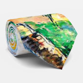 Cezanne - Landschaft in Auvers-Sur-Oise Krawatte (Gerollt)