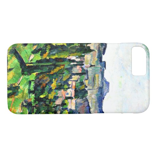 Cezanne - Landschaft mit Straße und Glockenturm Case-Mate iPhone Hülle (Rückseite (Horizontal))