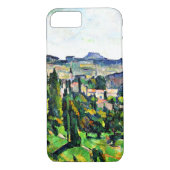 Cezanne - Landschaft mit Straße und Glockenturm Case-Mate iPhone Hülle (Rückseite)