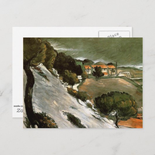 Cezanne - L'Estaque Melting Snow Postkarte (Vorne/Hinten)