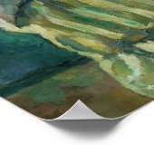 Cézanne - Madame Cézanne im Roten Sessel Poster (Ecke)