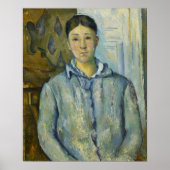 Cézanne - Madame Cézanne in blau Poster (Vorne)