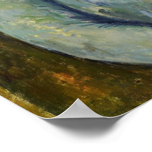 Cézanne - Madame Cézanne in blau Poster (Ecke)