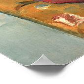 Cézanne - Madame Cézanne in einem gelben Sessel Poster (Ecke)