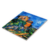Cezanne - Maison Maria mit Blick auf das Schloss N Fliese (Seite)