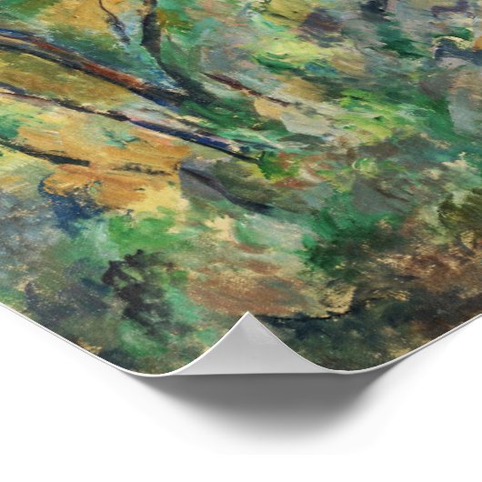 Cézanne - Maison Maria mit Blick auf das Schloss N Poster (Ecke)