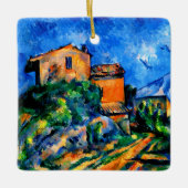 Cezanne - Maison Maria with a View of Chateau Noir Keramikornament (Vorderseite)