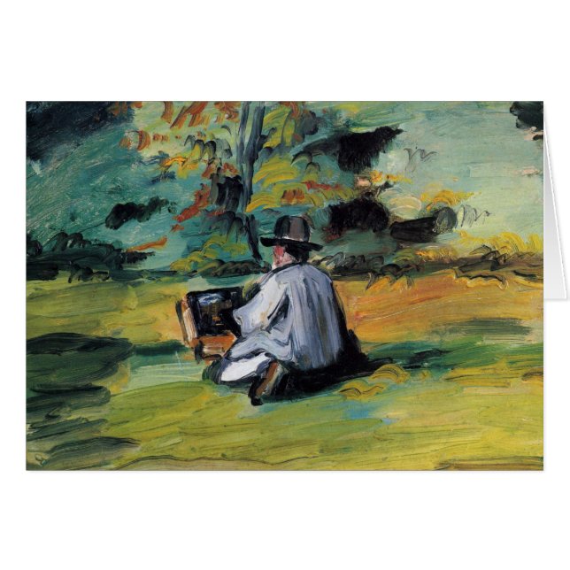 Cézanne: Maler bei der Arbeit (freier Raum nach (Vorderseite (Horizontal))