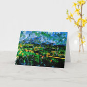 Cezanne - Mont Sainte Victoire Karte (Gelbe Blume)