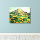Cezanne Mont Sainte-Victoire Leinwanddruck (Insitu (Holzboden))