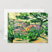 Cezanne - Morgenblick von L'Estaque Postkarte (Vorne/Hinten)
