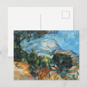 Cézanne Mountains Klassisches impressionistisches Postkarte