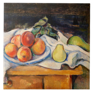 Cezanne - Obst am Tisch Fliese