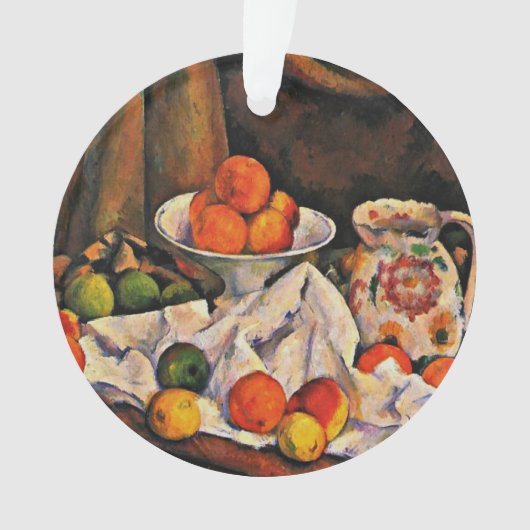Cezanne - Obstschale, Pitcher und Obst Ornament (Vorderseite)