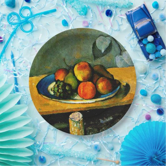 Cezanne - Pfirsiche, Birnen und Trauben Pappteller (Party)