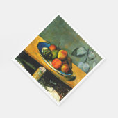 Cezanne - Pfirsiche, Birnen und Trauben Serviette (Ecke)