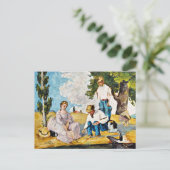 Cezanne - Picnic am Ufer Postkarte (Stehend Vorderseite)