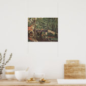 Cezanne Pont de Maincy Brücke Vintage Kunst Druck Poster (Küche)