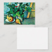 Cezanne - Porree aus Primrosen und Obst Mitteilungskarte (Vorne/Hinten)