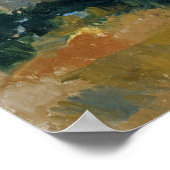 Cézanne - Portrait des Bauern Poster (Ecke)