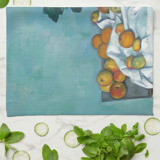 Cezanne Post-Impressionismus Still Life Blume und Geschirrtuch (Gefaltet)