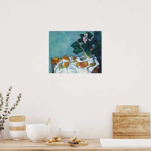 Cezanne Post-Impressionismus Still Life Blume und Poster (Küche)