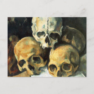 Cezanne Pyramid of Skulls Postcard Postkarte