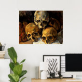 Cezanne - Pyramid of Skulls Poster (Heimbüro)