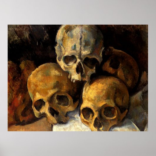 Cezanne - Pyramid of Skulls Poster (Vorne)