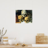 Cezanne Pyramid of Skulls Poster (Küche)