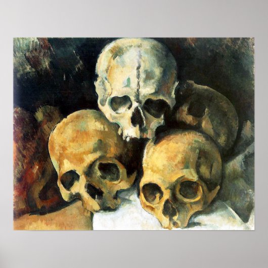 Cezanne Pyramid of Skulls Poster (Vorne)