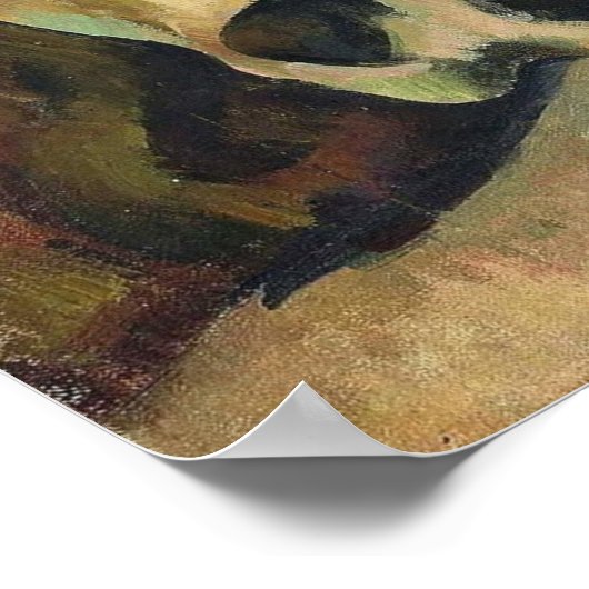 Cézanne - Pyramide of Skulls, 1900 Poster (Ecke)