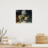 Cézanne - Pyramide of Skulls, 1900 Poster (Küche)