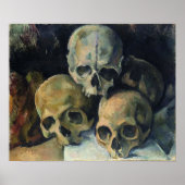 Cézanne - Pyramide of Skulls, 1900 Poster (Vorne)