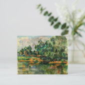 Cezanne - Riverbank Postkarte (Stehend Vorderseite)