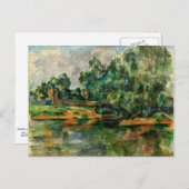 Cezanne - Riverbank Postkarte (Vorne/Hinten)