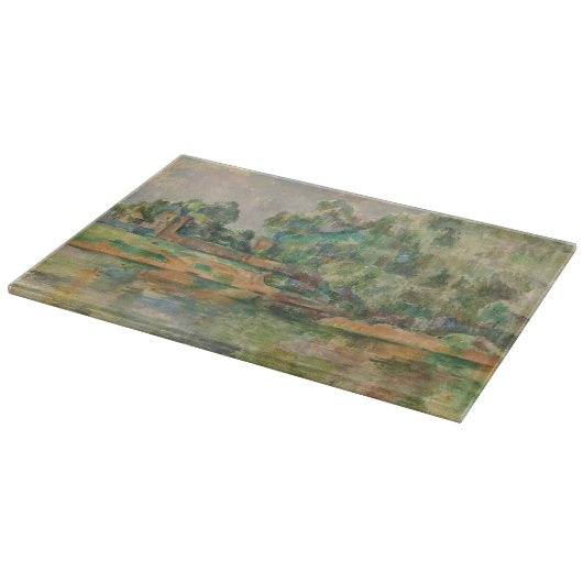 Cezanne Riverbank Schneidebrett (Ecke)