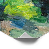 Cézanne Rocks and Branches Impressionistische Gemä Poster (Ecke)