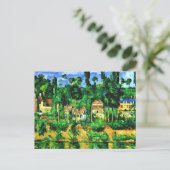 Cezanne - Schloss von Medan Postkarte (Stehend Vorderseite)