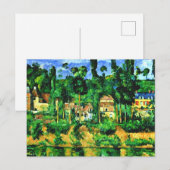 Cezanne - Schloss von Medan Postkarte (Vorne/Hinten)