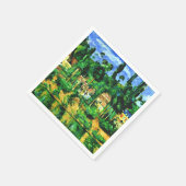 Cezanne - Schloss von Medan Serviette (Ecke)