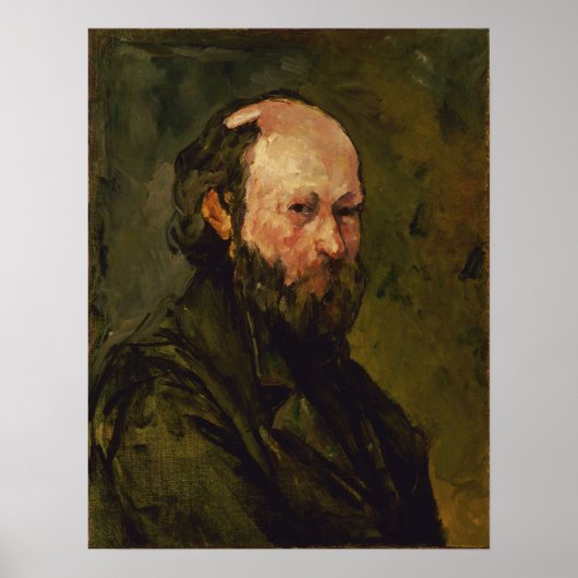 Cézanne - Selbstportrait Poster (Vorne)