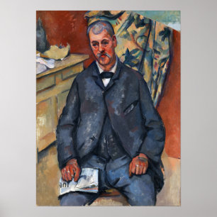 Cézanne - Sitzender Mann Poster