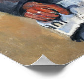 Cézanne - Sitzender Mann Poster (Ecke)