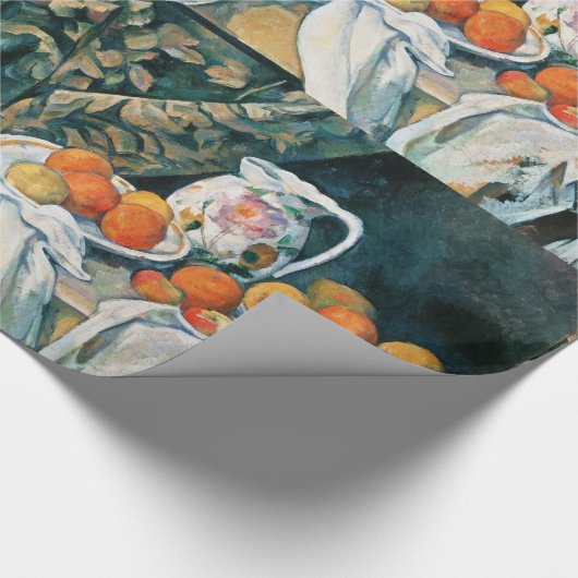 Cezanne Still Life Vorhang, Flower Pitcher, Frucht Geschenkpapier (Ecke)