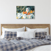 Cezanne Still Life Vorhang, Flower Pitcher, Frucht Leinwanddruck (Insitu (Schlafzimmer))