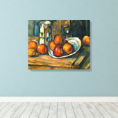 Cezanne - Still Life with Milk Jug and Fruit Leinwanddruck (Insitu (Holzboden))