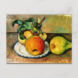 Cezanne - Stilleben mit Äpfeln und Birnen Postkarte