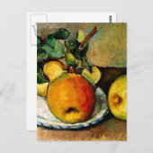 Cezanne - Stillleben mit Äpfeln Postkarte (Vorne/Hinten)