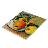 Cezanne - Stillleben mit Äpfeln und Birnen, Fliese (Seite)